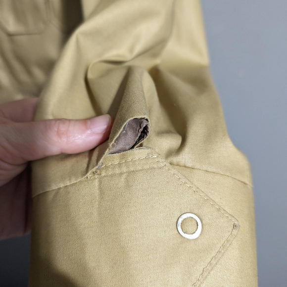 NWT Symax Vintage cream bomber jacket double pockets size 36 - Picture 5 of 12